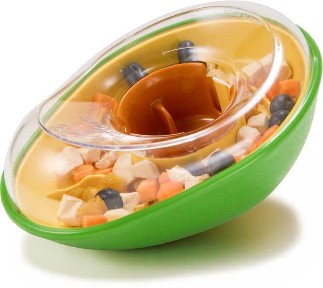 포우퀘스트 아보카도 흘림방지 노즈워크 강아지 간식 장난감, 1세트, 혼합