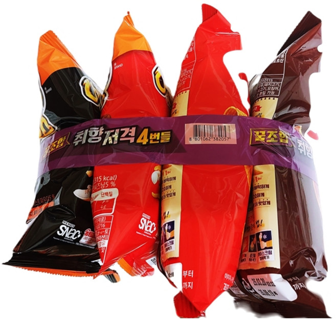 롯데 꼬깔콘 치토스 4번들 188G, 1세트