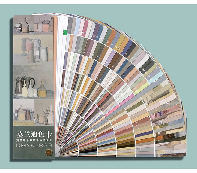 Fion 莫蘭迪色卡/馬卡龍色卡-CMYK四色色卡-插畫/配色/繪圖/色票, 1個, 莫蘭迪色-500色