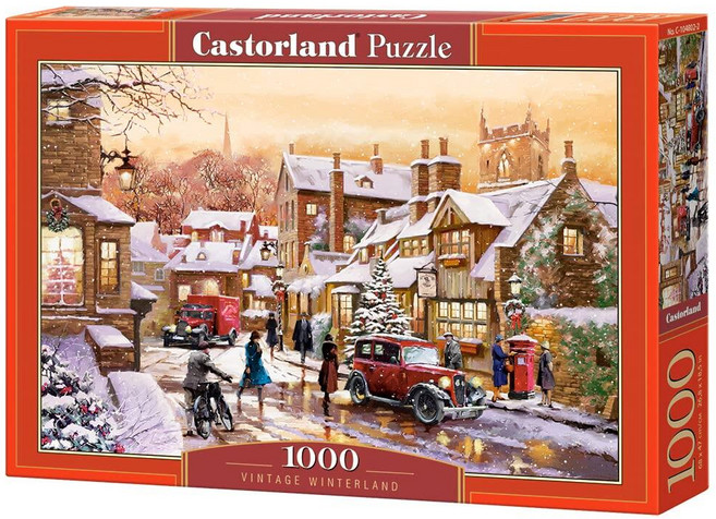 Castorland 1000피스 직소 퍼즐 빈티지 윈터랜드 겨울 퍼즐 눈 성인 퍼즐 Castorland C-104802-2, Castorland 1000피스 직소 퍼즐, 빈티지 윈