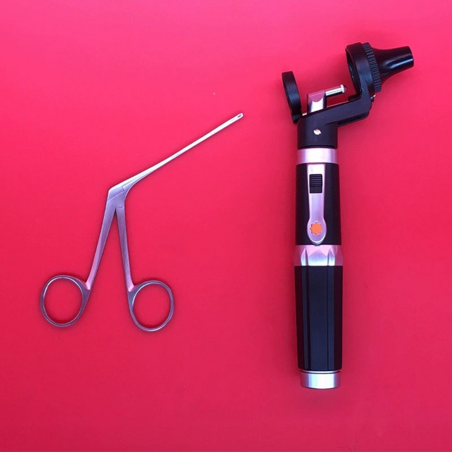 전문가용 귀이개 귀내시경 귀지 귀파개 현미경 귀청소, 합금 7구경 귀 확장기, 1개