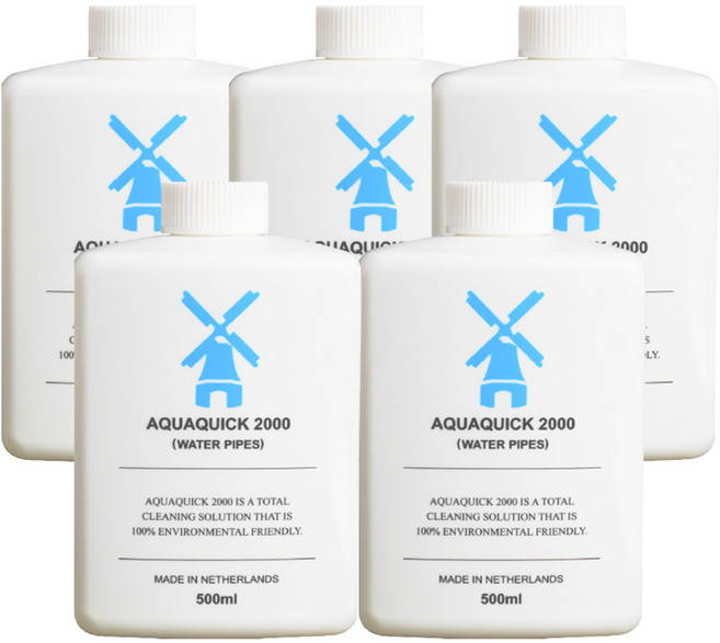 Aquaquick 生汰汐 速絕生態清 郵輪級去油 水管去油保養 家用清潔劑 不傷皮膚 生態系, 5個, 500ml