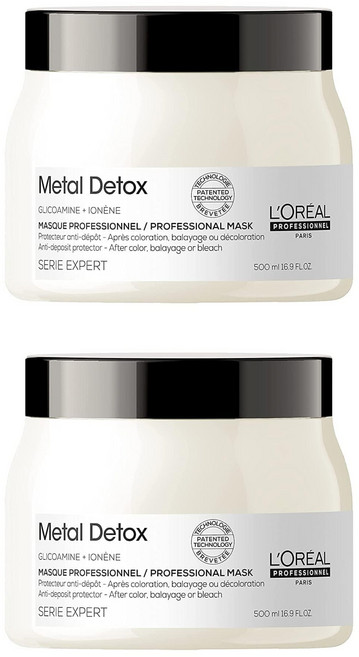 로레알 엑스퍼트 메탈 DX 헤어마스크 500ml x 2개 염색 탈색 영양마스크