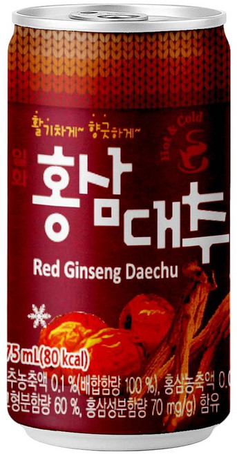 (90캔) 일화 홍삼대추 175mlx30캔3BOX, 90개, 175ml
