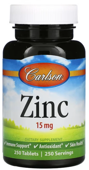 칼슨랩 징크 15mg 250정 Zinc 아연, 1개 - 쿠팡