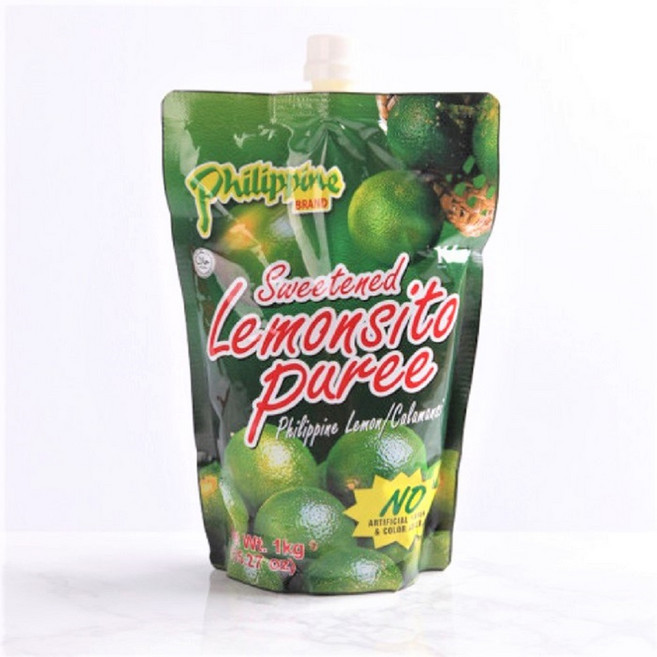 필리핀 깔라만시 퓨레 1kg 음료베이스 주스 칼라만시, 4개