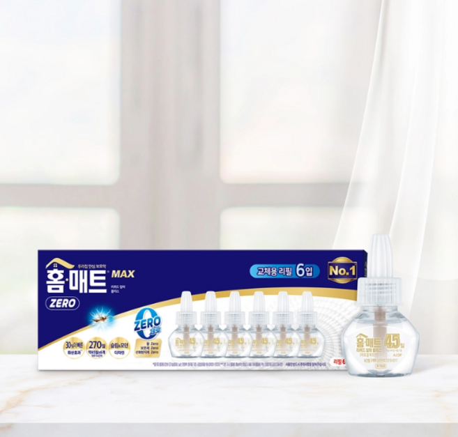8위 - 홈매트 리퀴드 리필45DAYS X 6PK, 1개, 270ml