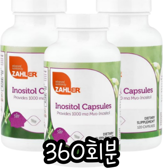 잘러 이노시톨 1000mg 캡슐, 1개, 360회분