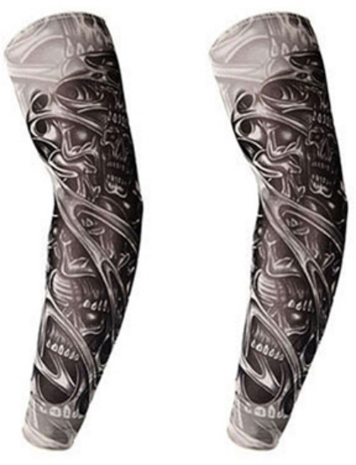 와이지알씨 타투 팔토시 모음 2개 세트 문신 무봉제 자외선 차단 쿨토시 패션, 155번