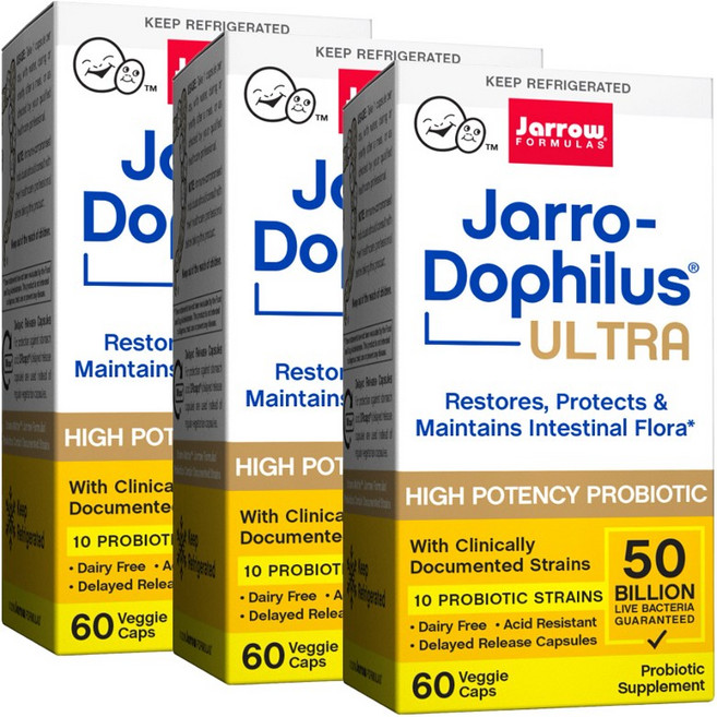 Jarrow FORMULAS 賈羅公式 500億益生菌素食膠囊, 60顆, 3罐
