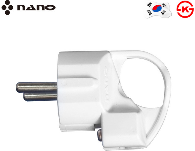나노 국산 오딧세이 ㄱ자 접지플러그 16A, 1개