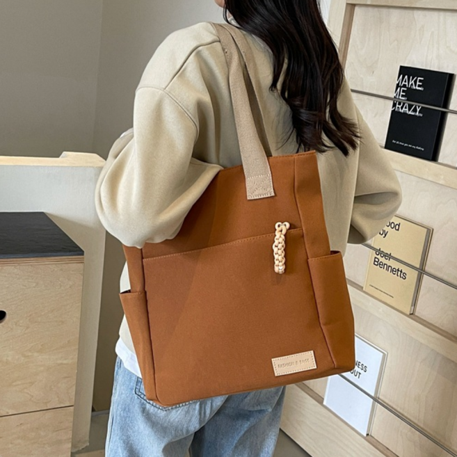 TMB 실용적인 캔버스 에코백 숄더백