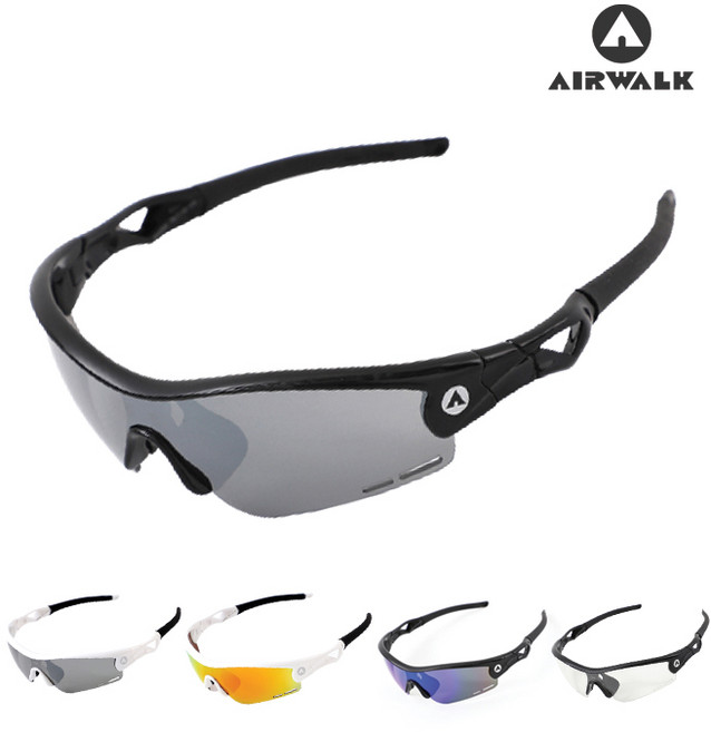에어워크 SPEED 변색 편광 스포츠 선글라스 자전거, BKBL_편광, 1개