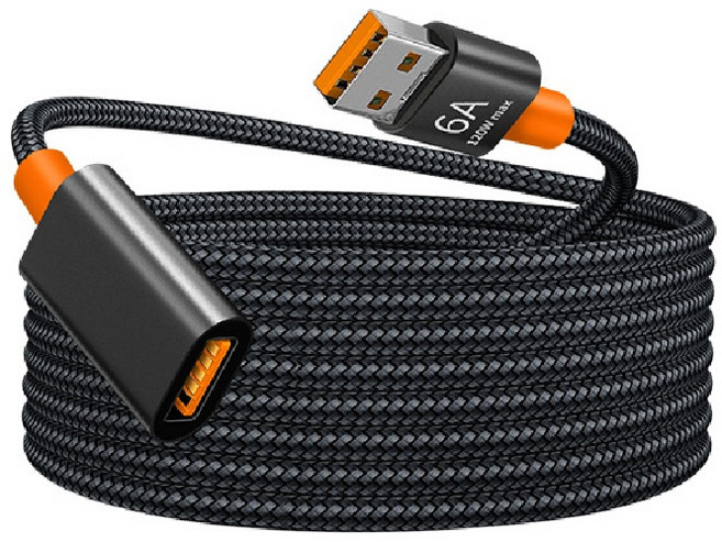 USB延長線 公對母 1.5米 6A 120W MAX 穩定傳輸, 1個, 1.5m