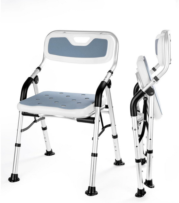 어르신 욕실 환자용 목욕 샤워 의자, 그레이, 1개