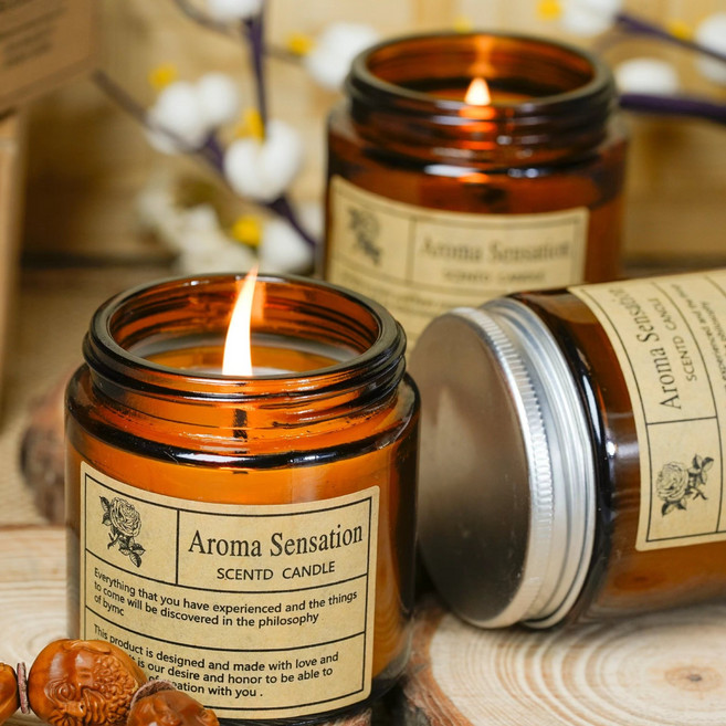 아로마 캔들 200g, 라벤더