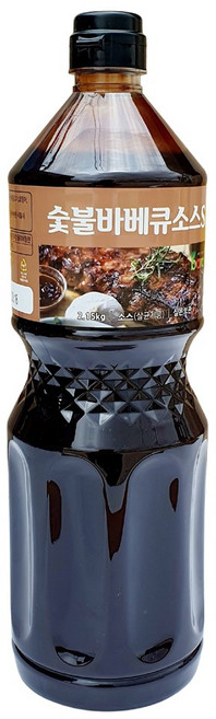 바로 숯불 바베큐 소스S 2.15kg 불맛 불향 스모크향, 1개