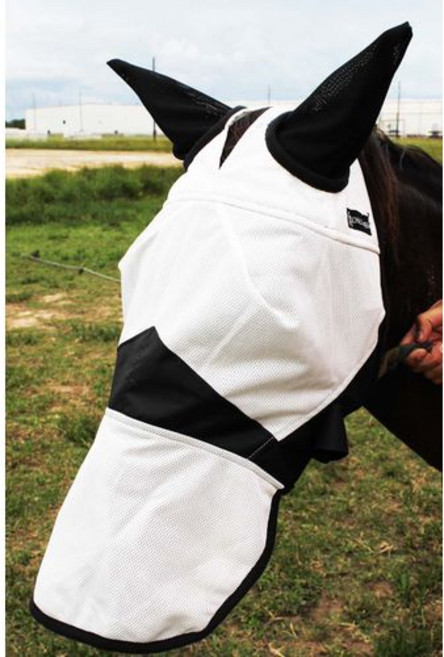 CHALLENGER 말 말 경량 플라이 마스크 가면 여름 봄 CHALLENGER Equine Horse Light Weight Fly Mask Summer Spring Airflo