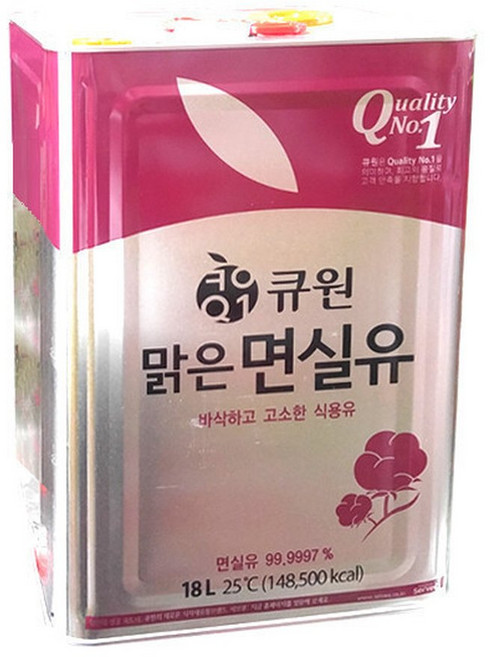 큐원 면실유 18L