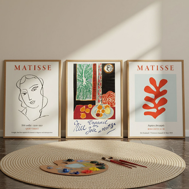 컨티뉴 명화 앙리 마티스 B 3종 포스터 세트 A3 명화