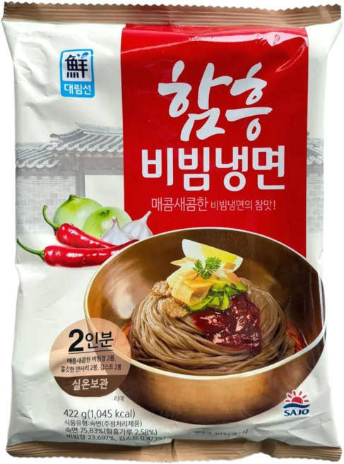 대림선 함흥 비빔냉면 422g, 3개