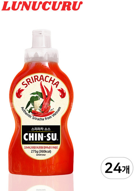 친수 스리라차 칠리소스 매콤한 샤브소스, 275g, 24개