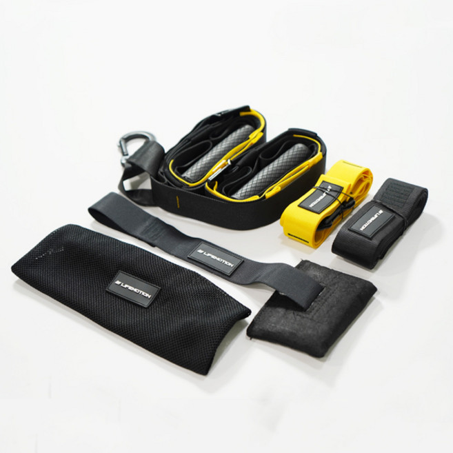 PinnBolt 도어앵커 근력 운동 헬스 고무밴드 홈트레이닝 튜빙밴드, 노란색, 1세트