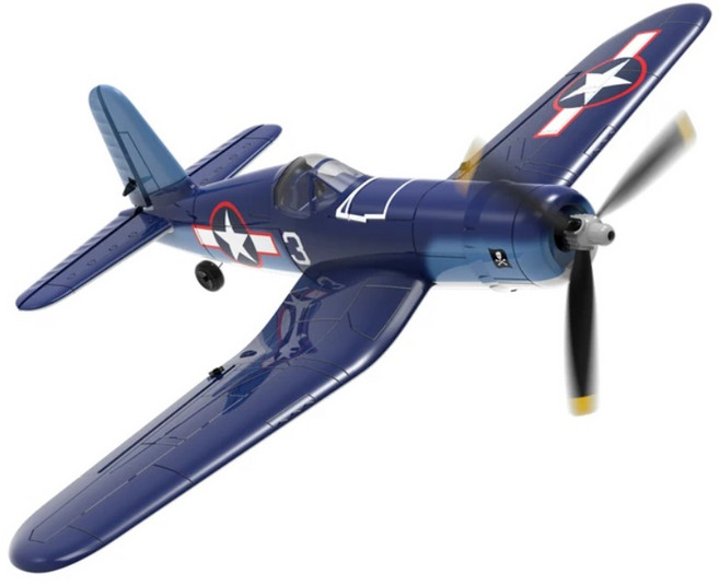 F4U Corsair RC비행기 윙스팬 (미니 RC 무선조종 프로펠러 곡예비행), 배터리1개추가, 1개