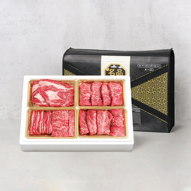 마블리즈 마장동 1등급 소고기 명절 선물세트 실버세트 1.6kg (등심+채끝+갈비살+특수부위), 1개