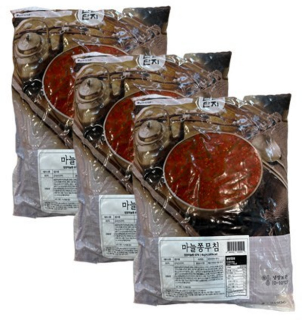 반찬단지 마늘쫑무침 4kg 1박스 3개