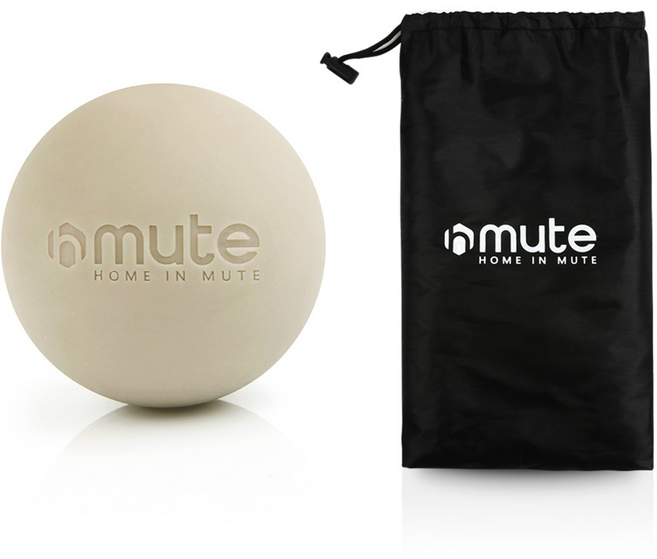 뮤트 릴리즈 기본형 마사지볼, 1개, 베이지