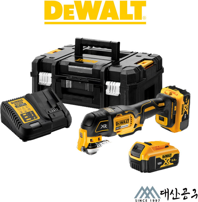 디월트 브러쉬리스 충전 멀티커터 DCS356P2-KR, 1세트