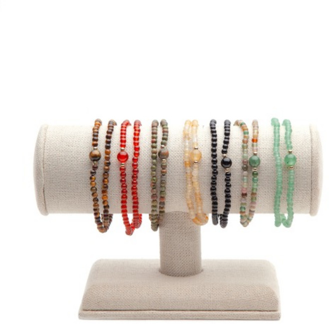 골드필드볼 원석 108염주팔찌 3mm