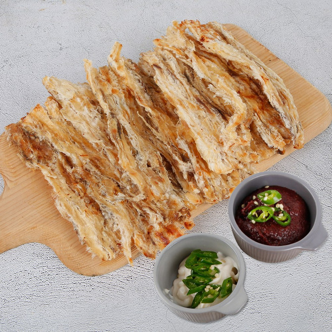 국내가공 구운 아귀채 아귀함량 높은 무방부제 아구포 300g, 3개