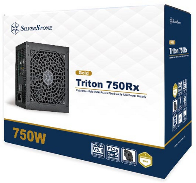 銀欣 Triton 750Rx 80PLUS 金牌電源供應器 ATX 3.1和PCIe Gen 5