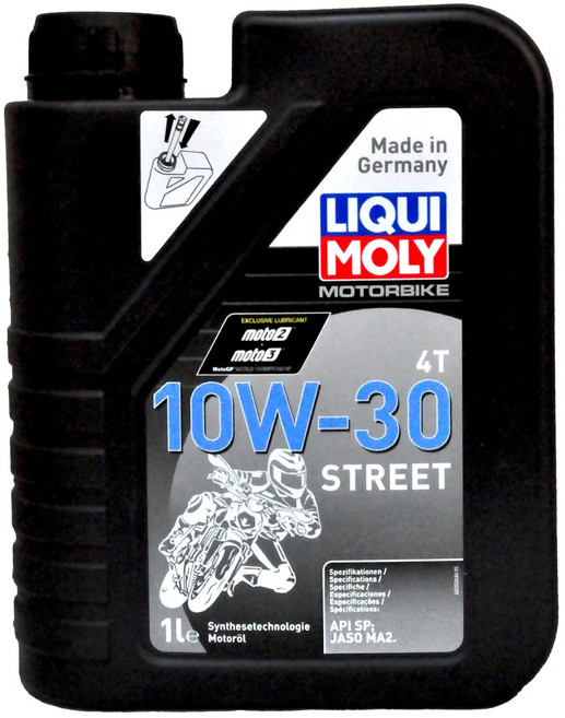 LIQUI MOLY 機油 10W-30 街頭機車專用 1公升, 1個, LIQUI MOLY Street 4T 10W30