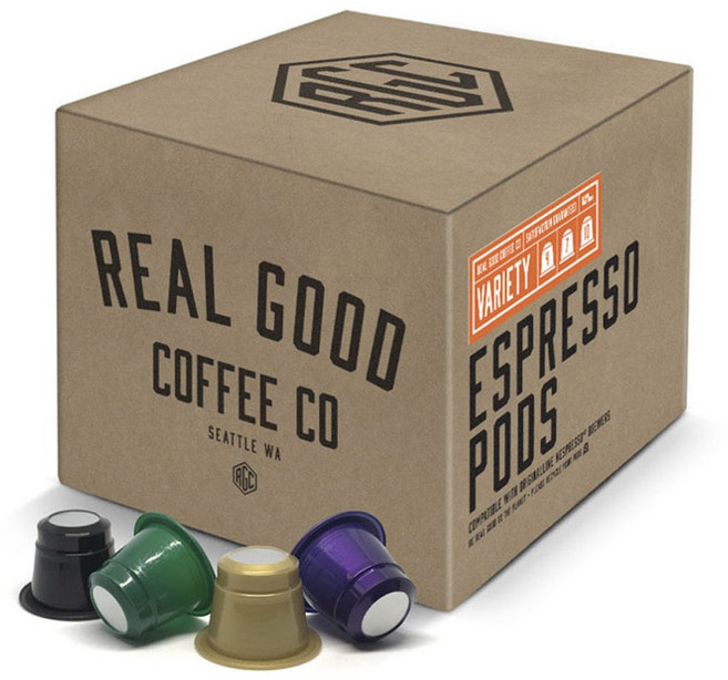 리얼굿커피 에스프레소 팟 오리지널라인 네스프레소 브루어스 버라이어티, 72개입