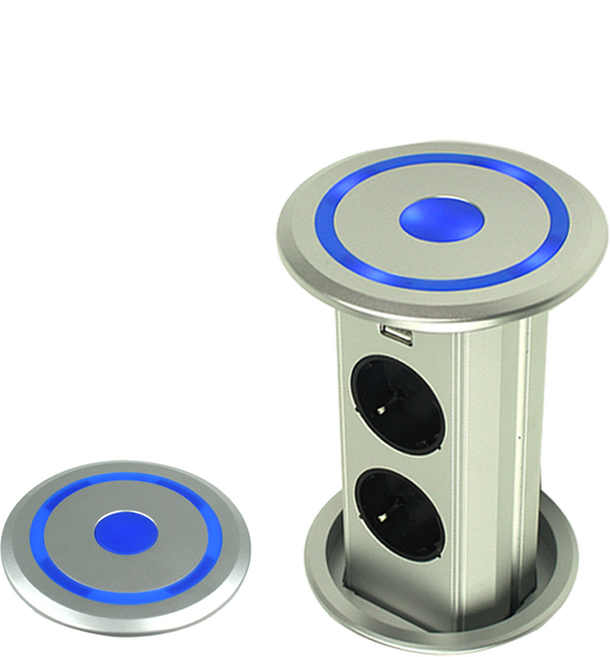 빌트인 원터치 자동인출 USB 콘센트 BIP-100U / 빌트인콘센트 원터치 전동인출 콘센트 / 스마트콘센트 / 자동인출 원터치콘센트 매립형USB콘센트, 1개, 1.5m