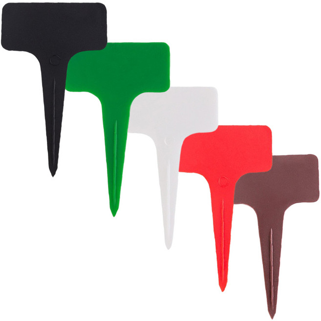 화분 식물 이름표 모종 텃밭 네임텍 라벨 표식 꽃, 빨간색