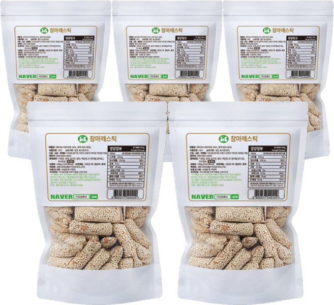 참마 깨스틱 비건 구운 간식 230g, 5개