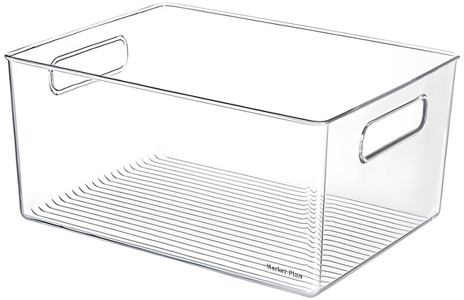 마켓플랜 미트 다용도 수납함, 투명, 1개