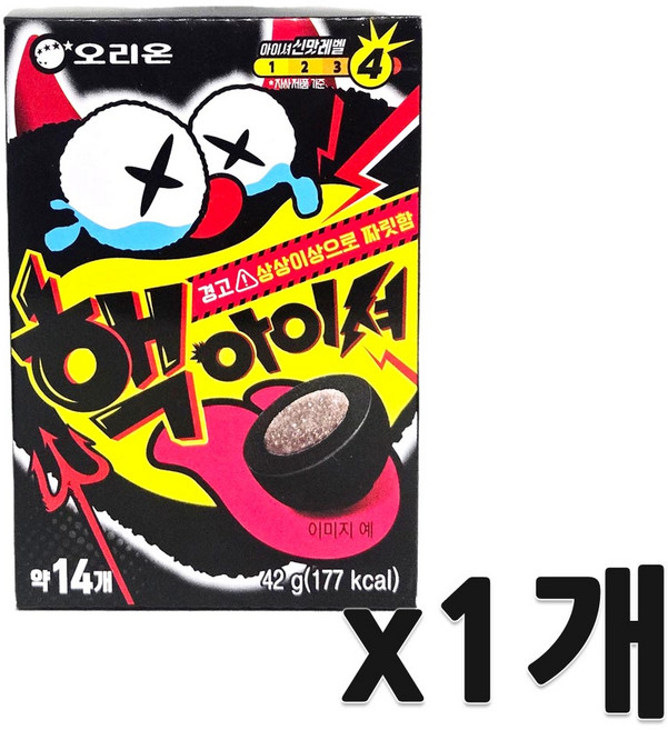 핵 아이셔 츄잉캔디, 42g, 1개