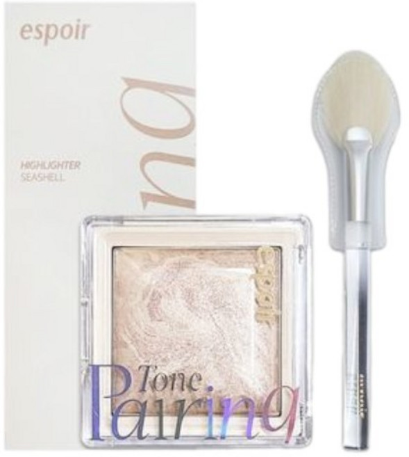 에스쁘아 톤페어링 하이라이터 9.6g + 브러쉬, 1개