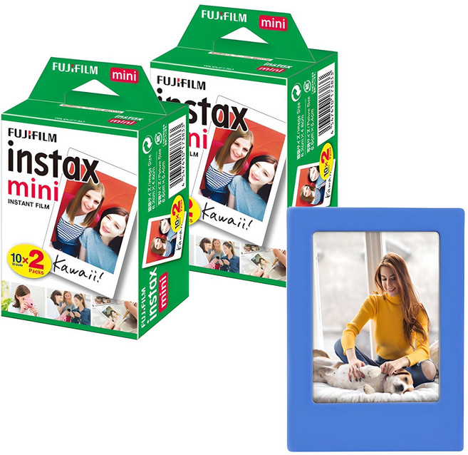인스탁스 미니필름 40p + 미니 자석 액자, 1세트