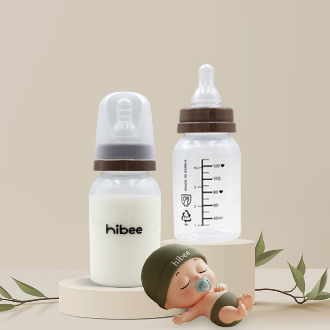 하이비 조리원 에잇벤트 신생아 PP젖병 (젖꼭지포함), 신생아 PP, 130ml, 3개