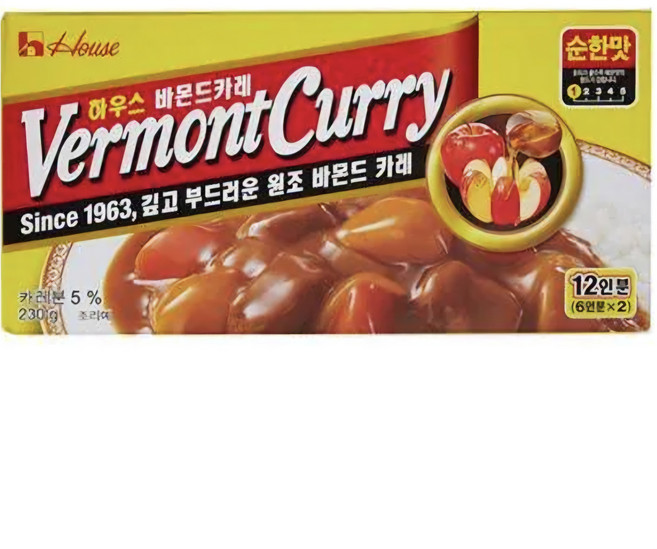 하우스 바몬드카레 순한맛 고체카레, 230g, 1개