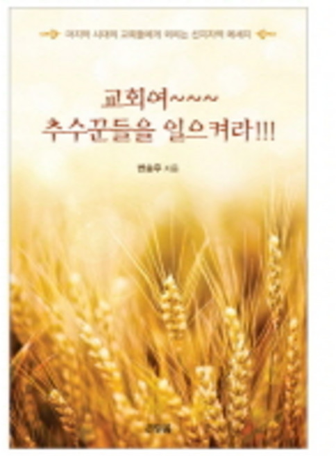 교회여 추수꾼들을 일으켜라:마지막 시대의 교회들에게 외치는 선지자적 메세지, 큰믿음출판사