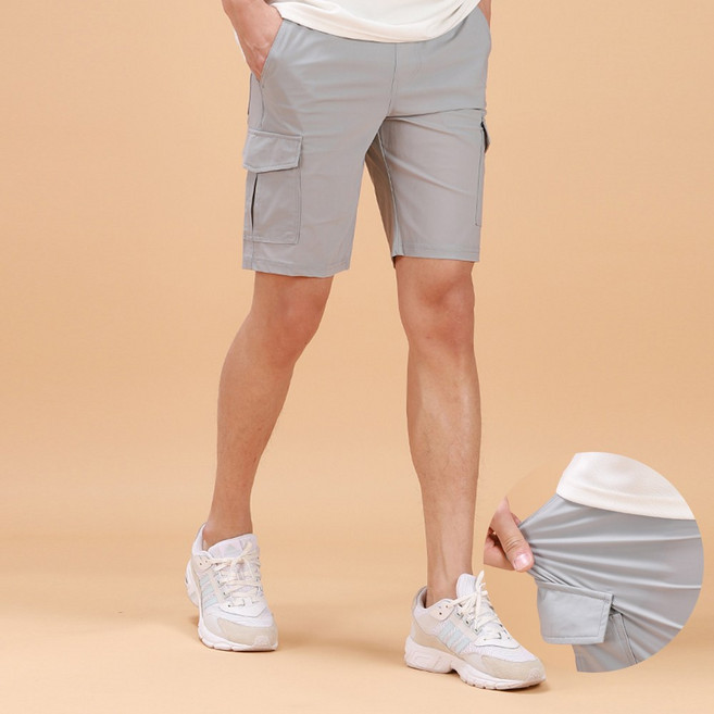 후앙스 시원한 투웨이스판 쿨링 아이스 카고 밴딩 반바지 NJCP-8676