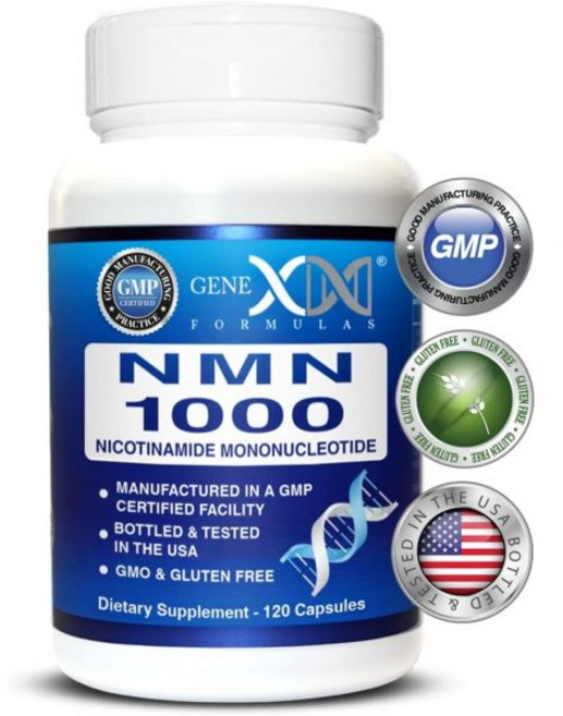 Genex Formulas NMN 250mg - Stabilized Form 60 Capsules 99% Pure Supplement Capsules for Increase, 120 Count (Pack of 1)