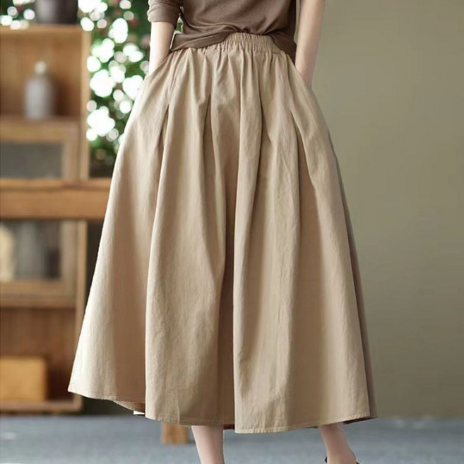 라거밴딩A라인스커트